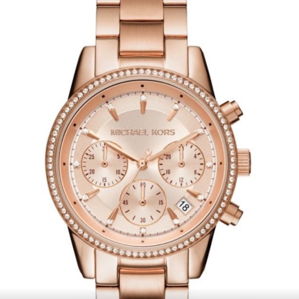 MICHAEL KORS BEAUTIFUL & ELEGANT WOMENS  Rose Gold watch